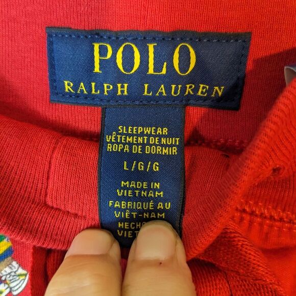 Polo Ralph Lauren Men's All Over Polo Bear Cotton Sleep Jogger Pants NWT SZ L - Picture 7 of 9